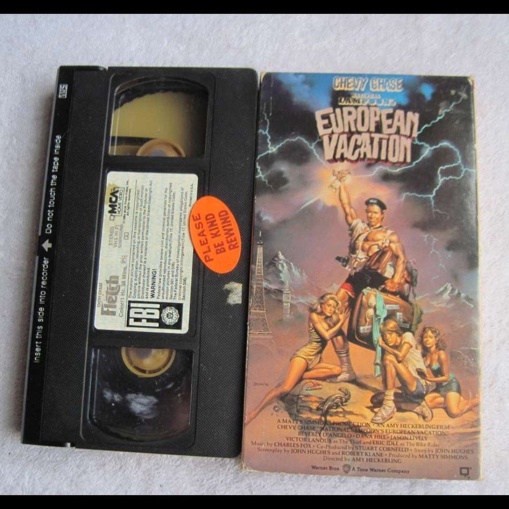 Chevy Chase Fletch National Lampoon European Vacation VHS CassetteTape Bundle $2